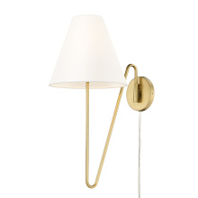 Golden 3690-A1W BCB-IL - Yep by Golden Lighting Kennedy 1-light Swing Arm Wall Lamp in Brushed Champagne Brass